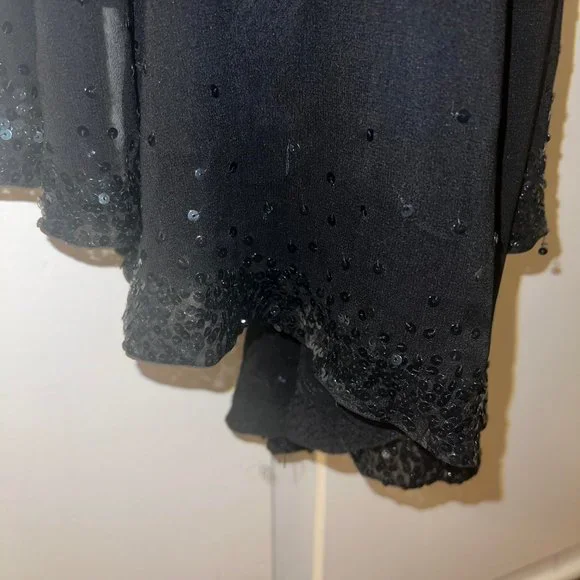 Vintage Black and Gold Dress - Picture 3 of 4